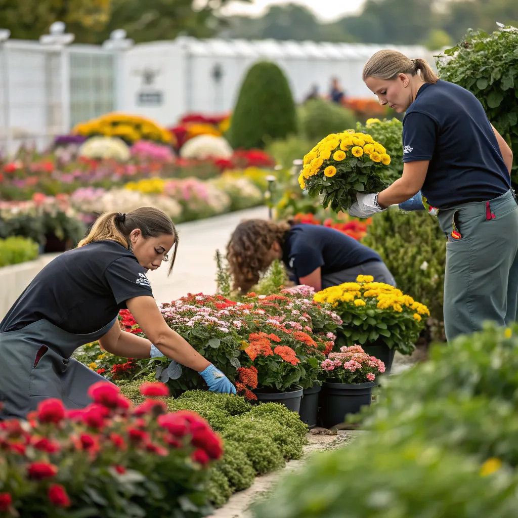 NUMARIONEX skilled floral team at work