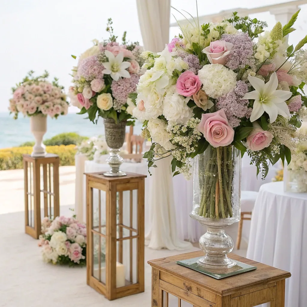 Elegant wedding floral decor